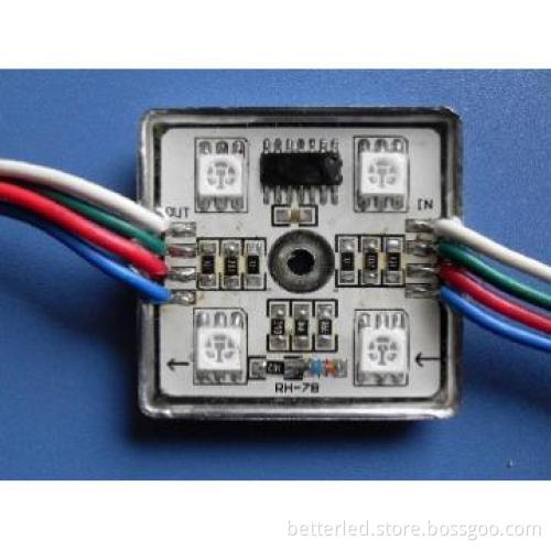 BETTER DC12V LED 4leds RGB module with plastic cover, 36*36mm
